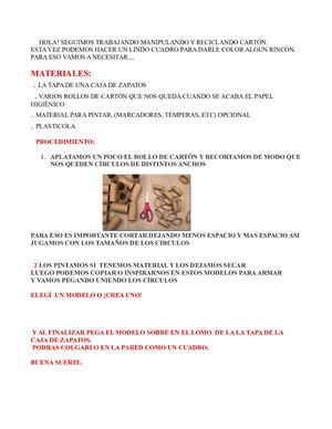 1 Actividad Labores Cartones