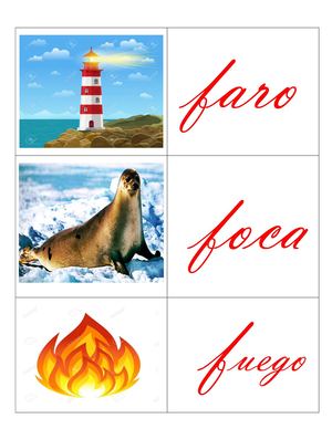 Vocabulario De La Letra F