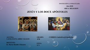 JESUS Y LOS DOCE APOSTOLES