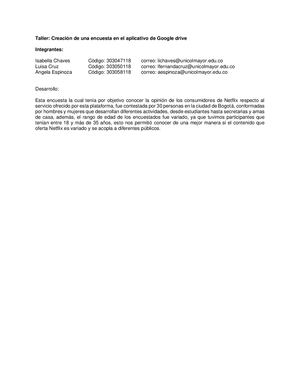 Encuesta De Satisfacción Con El Servicio De Streaming De Netflix