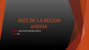 Rios De La Region Andina Sociales