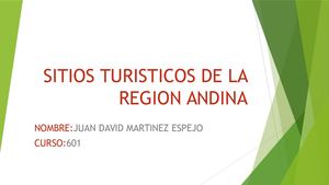 Sitios Turisticos De La Region Andina