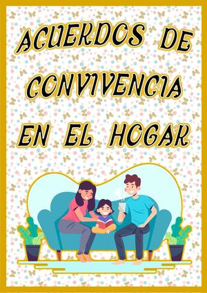“Acuerdos de convivencia en el hogar” Semana 25 Fanzine 4to E