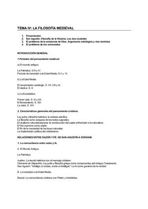 Filosofía Medieval