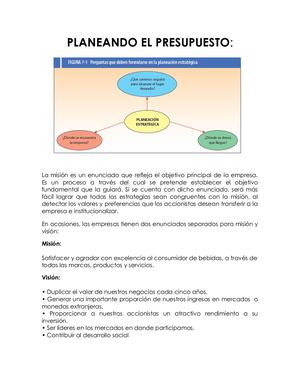 Planeando El Presuouesto