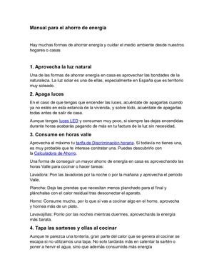 Calaméo - Manual Para El Ahorro De Energía