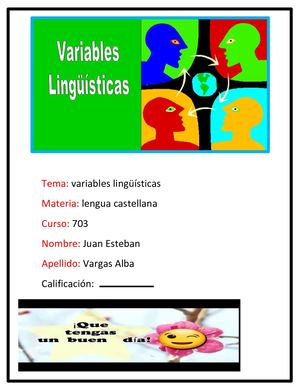 Revista Varibles Linguisticas