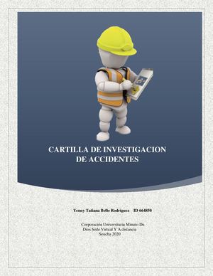 Act 8 Cartilla De Investigacion De Accidentes