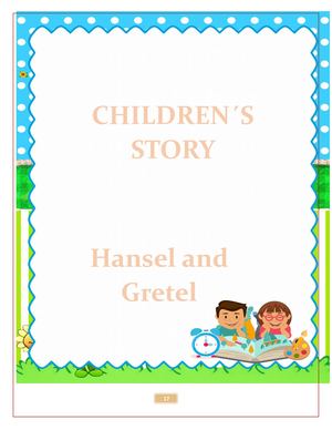 Hansel Y Gretel Inglés Pfc