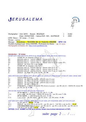 Line dance - Jerusalema