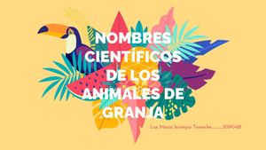 Nombres Científicos De Los Animales De Granja