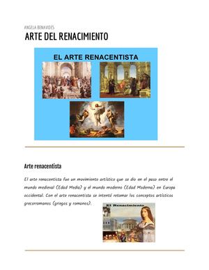 Arte Del Renacimiento