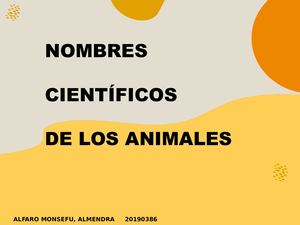 Nombres Cientificos