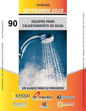 09-EQUIPOS PARA CALENTAMIENTO DE AGUA Tels: (55) 5370-9692   5305-9179   5378-7190   6731-0616