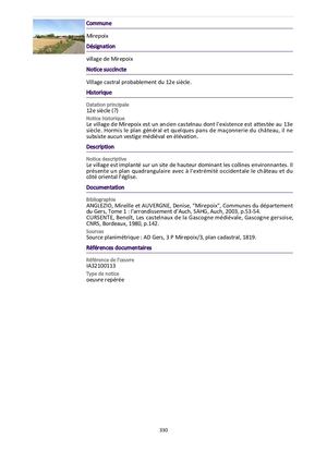 T3.2 Villages et bourgs de la Gasgogne Gersoise au Moyen Age. Thèse Anaïs Comet