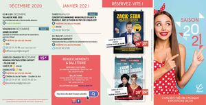 Agenda culturel de la ville d'Albert - saison 2020-2021