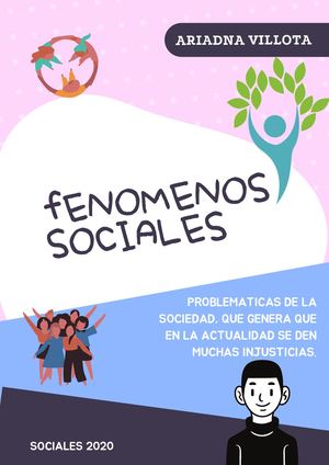 Fenómenos Sociales.