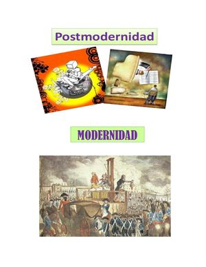 Que Es Modernidad Y Posmodernidad