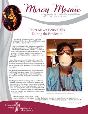 Mercy Mosaic Fall 2020 New Jersey/New York Newsletter