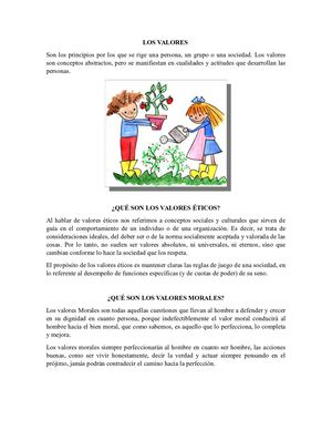 Los Valores