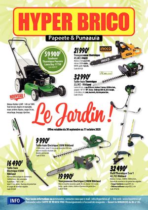 Flyer Le Jardin !