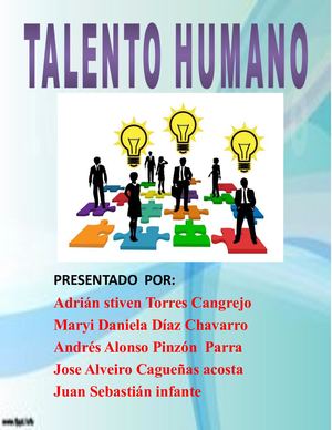 Cartilla Talento Humano Diseño De Cargos