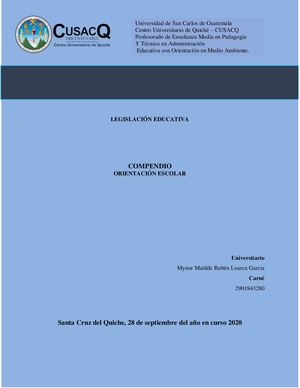 Compendio (Legislación Educativa)