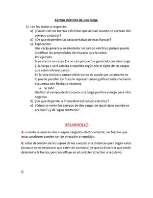 Campo Eléctrico De Una Carga