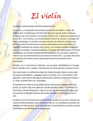El Violin Libro