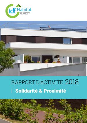 Rapport d'activité 2018 IDF Habitat