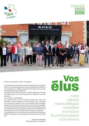 Vos élus - équipe municipale 2020