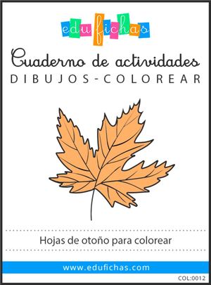Hojas de otoño para pintar