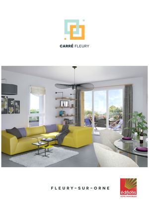 PLAQUETTE CARRE FLEURY