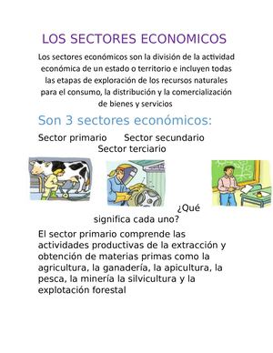 Los Sectores Economicos