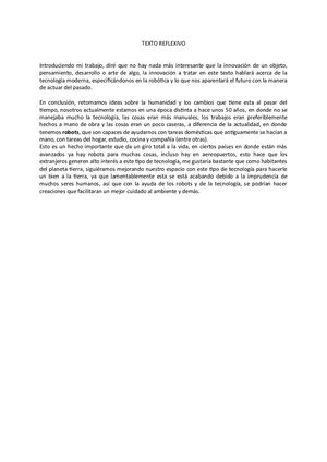 Texto Reflexivo