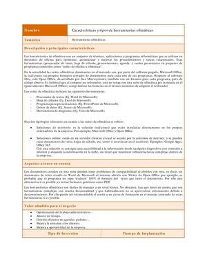 Herramientas Ofimáticas