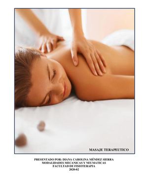 Masaje Terapeutico