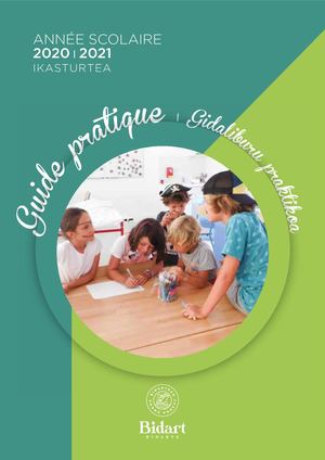 Guide Pratique Année Scolaire 2020/2021