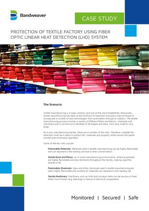 Bandweaver Case Study Textile Factory SenseTek