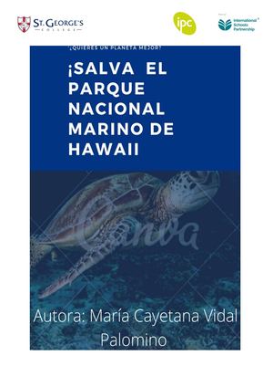 Maria Cayetana Vidal Palomino Parque Marino De Hawaii
