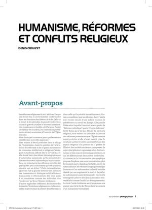 Humanisme, Réformes Et Conflits Religieux