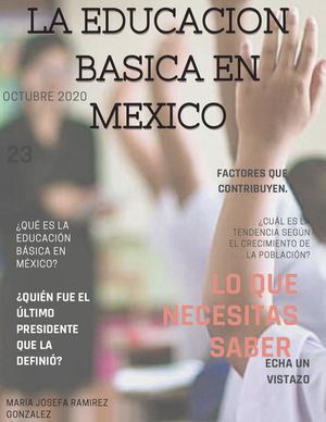 La Educacion Basica En Mexico por MJRG