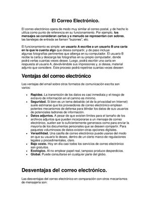 El Correo Electrónico