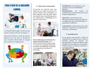 Folleto Inclusión Laboral
