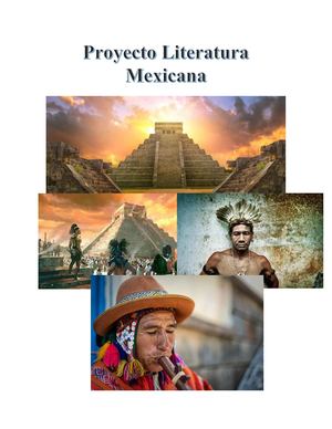 Proyecto Literatura Mexicana