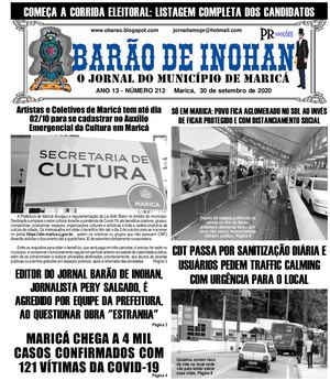 BARÃO DE INOHAN 212 - 30 de setembro de 2020