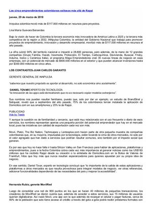 Lectura Emprendimientos Exitosos