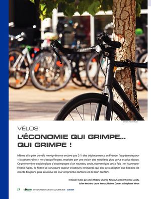 Velos, L’economie Qui Grimpe… Qui Grimpe