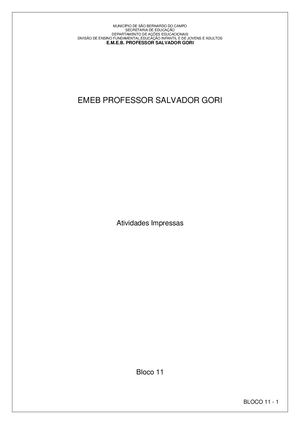 3º Ano Adaptada Danilo, Wendreos Bloco 11 Ok