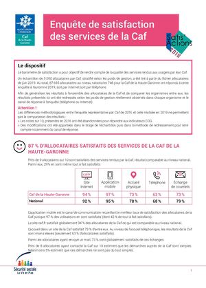 Enquête de satisfaction des services de la Caf